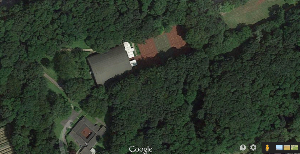 Le parc du site Reyers (Google Earth)