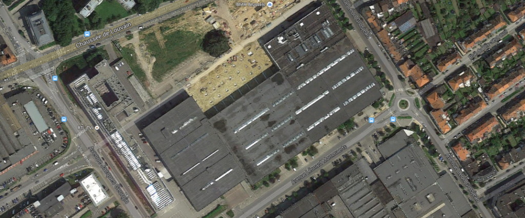 20.000 m² inutilisés, rue Georgin, à la limite entre Evere et Schaerbeek